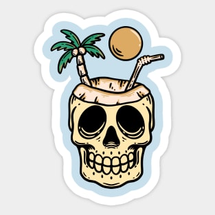 Skull Cocktail Sticker
